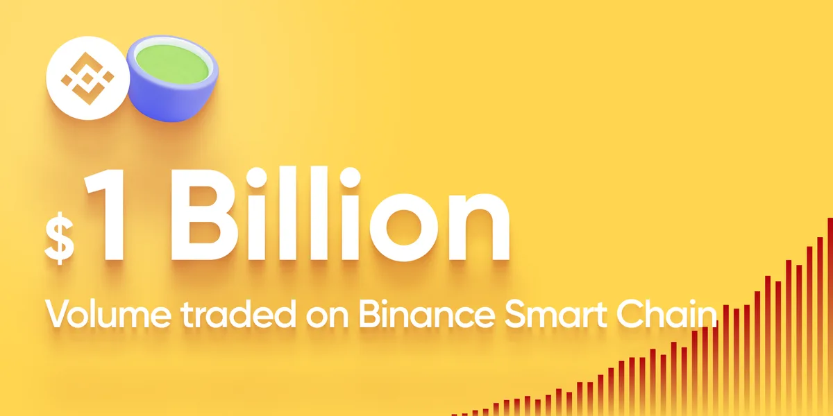 $1 billion traded on BSC