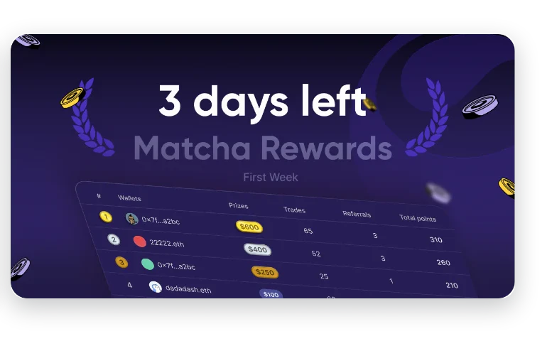 Matcha Rewards countdown post