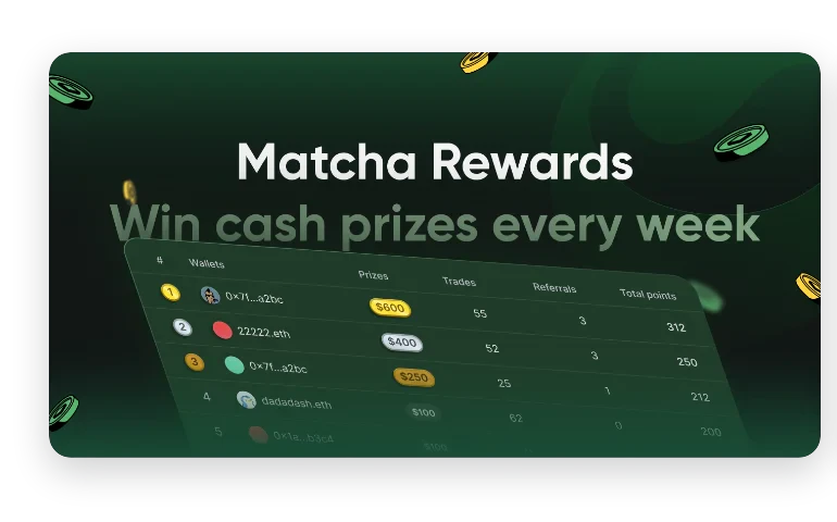 Matcha Rewards link preview
