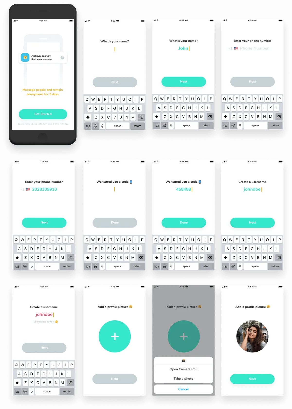 The onboarding flow